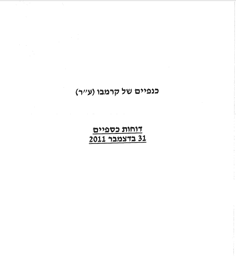 דוחות כספיים מבוקרים ליום 31 בדצמבר 2010